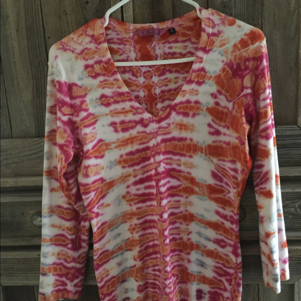Tie-Dyed Bright Colorful Top By Matthew Bright